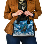 Tui Bird New Zealand Christmas In July Shoulder Handbag NZ Aroha Koru Fern Marble Vibes