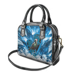 Tui Bird New Zealand Christmas In July Shoulder Handbag NZ Aroha Koru Fern Marble Vibes