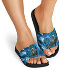 Tui Bird New Zealand Christmas In July Slide Sandals NZ Aroha Koru Fern Marble Vibes