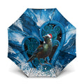 Tui Bird New Zealand Christmas In July Umbrella NZ Aroha Koru Fern Marble Vibes