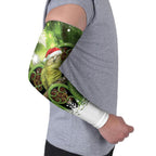 Kakapo New Zealand Christmas In July Arm Sleeves NZ Aroha Koru Fern Marble Vibes