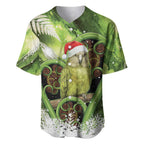 Kakapo New Zealand Christmas In July Baseball Jersey NZ Aroha Koru Fern Marble Vibes