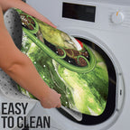 Kakapo New Zealand Christmas In July Bathroom Set NZ Aroha Koru Fern Marble Vibes
