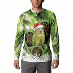 Kakapo New Zealand Christmas In July Button Sweatshirt NZ Aroha Koru Fern Marble Vibes