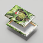 Kakapo New Zealand Christmas In July Canvas Wall Art NZ Aroha Koru Fern Marble Vibes