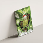 Kakapo New Zealand Christmas In July Canvas Wall Art NZ Aroha Koru Fern Marble Vibes