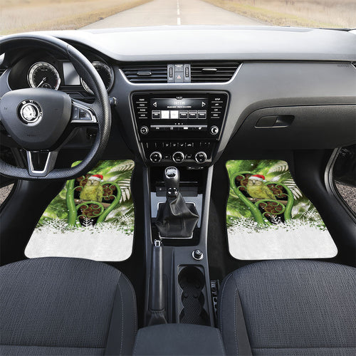 Kakapo New Zealand Christmas In July Car Mats NZ Aroha Koru Fern Marble Vibes