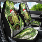 Kakapo New Zealand Christmas In July Car Seat Cover NZ Aroha Koru Fern Marble Vibes