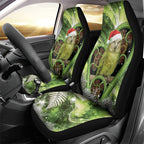 Kakapo New Zealand Christmas In July Car Seat Cover NZ Aroha Koru Fern Marble Vibes