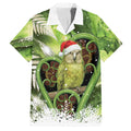 Kakapo New Zealand Christmas In July Hawaiian Shirt NZ Aroha Koru Fern Marble Vibes