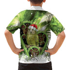 Kakapo New Zealand Christmas In July Hawaiian Shirt NZ Aroha Koru Fern Marble Vibes