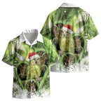 Kakapo New Zealand Christmas In July Kid Hawaiian Shirt NZ Aroha Koru Fern Marble Vibes LT14