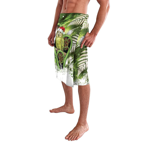 Kakapo New Zealand Christmas In July Lavalava NZ Aroha Koru Fern Marble Vibes