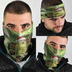 Kakapo New Zealand Christmas In July Neck Gaiter NZ Aroha Koru Fern Marble Vibes