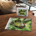 Kakapo New Zealand Christmas In July Puzzle NZ Aroha Koru Fern Marble Vibes