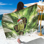 Kakapo New Zealand Christmas In July Sarong NZ Aroha Koru Fern Marble Vibes