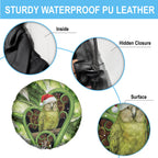 Kakapo New Zealand Christmas In July Spare Tire Cover NZ Aroha Koru Fern Marble Vibes