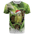 Kakapo New Zealand Christmas In July T Shirt NZ Aroha Koru Fern Marble Vibes
