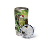 Kakapo New Zealand Christmas In July Tumbler Cup NZ Aroha Koru Fern Marble Vibes