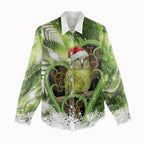 Kakapo New Zealand Christmas In July Women Casual Shirt NZ Aroha Koru Fern Marble Vibes