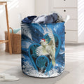 Sulphur-crested Cockatoo New Zealand Christmas In July Laundry Basket NZ Aroha Koru Fern Marble Vibes