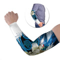 Sulphur-crested Cockatoo New Zealand Christmas In July Arm Sleeves NZ Aroha Koru Fern Marble Vibes