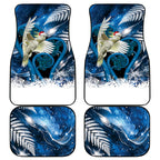 Sulphur-crested Cockatoo New Zealand Christmas In July Car Mats NZ Aroha Koru Fern Marble Vibes