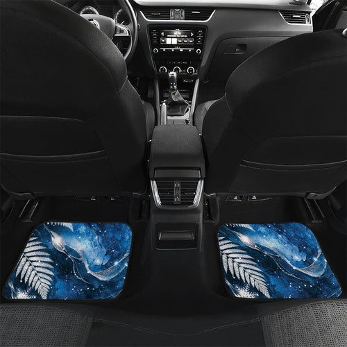 Sulphur-crested Cockatoo New Zealand Christmas In July Car Mats NZ Aroha Koru Fern Marble Vibes