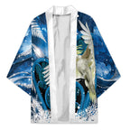 Sulphur-crested Cockatoo New Zealand Christmas In July Kimono NZ Aroha Koru Fern Marble Vibes