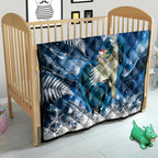 Sulphur-crested Cockatoo New Zealand Christmas In July Quilt NZ Aroha Koru Fern Marble Vibes