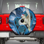 Sulphur-crested Cockatoo New Zealand Christmas In July Spare Tire Cover NZ Aroha Koru Fern Marble Vibes