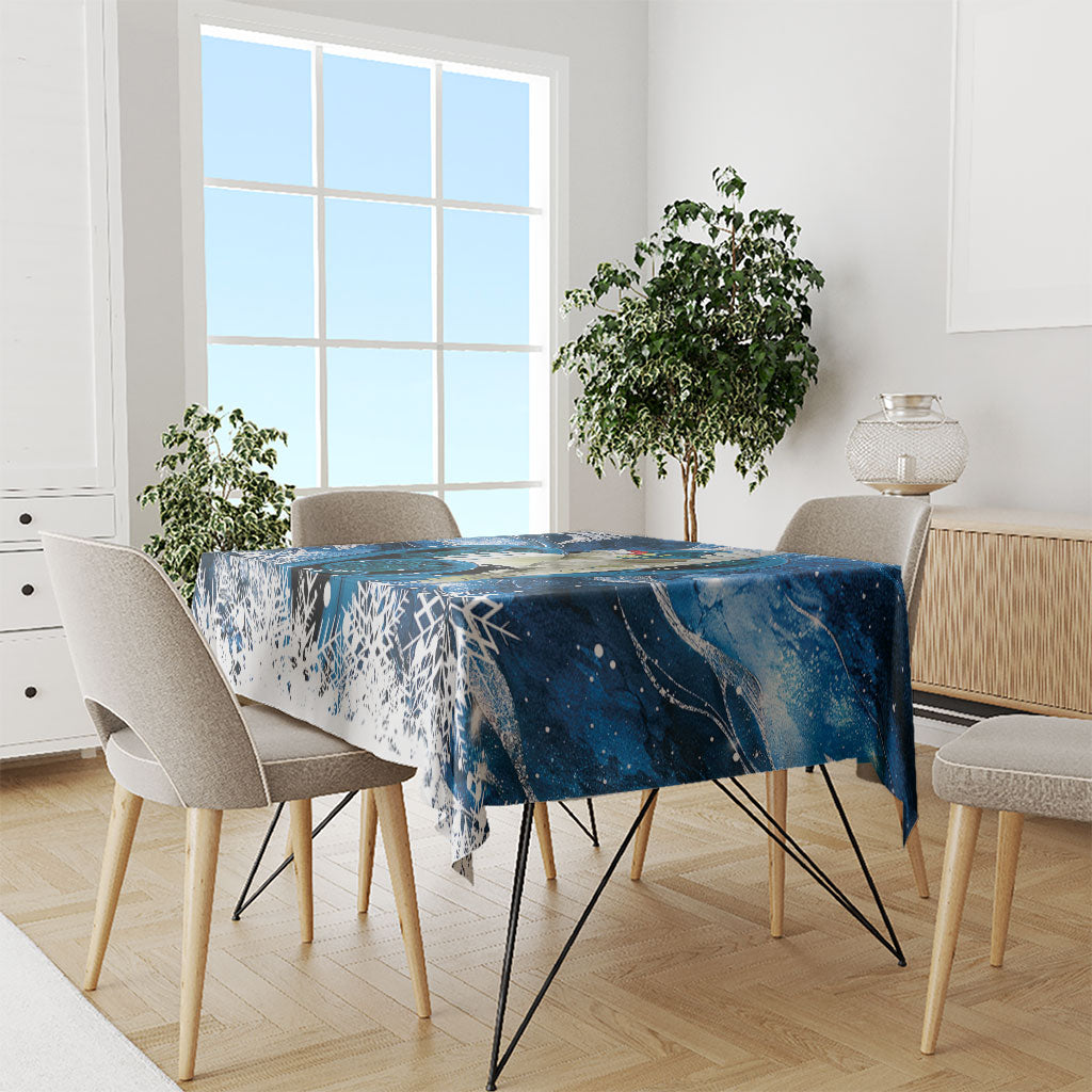 Sulphur-crested Cockatoo New Zealand Christmas In July Tablecloth NZ Aroha Koru Fern Marble Vibes