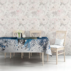 Sulphur-crested Cockatoo New Zealand Christmas In July Tablecloth NZ Aroha Koru Fern Marble Vibes