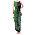 Personalised New Zealand Darts Tank Maxi Dress Aotearoa Maori Fern Mix Manaia Tattoo