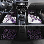 New Zealand Silver Fern Rugby Custom Car Mats Go All Black Purple Maori Paua Shell - Aussie Hoodie
