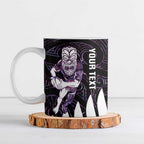 New Zealand Silver Fern Rugby Custom Ceramic Mug Go All Black Purple Maori Paua Shell - Aussie Hoodie