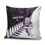 New Zealand Silver Fern Rugby Custom Pillow Cover Go All Black Purple Maori Paua Shell - Aussie Hoodie