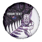 New Zealand Silver Fern Rugby Custom Spare Tire Cover Go All Black Purple Maori Paua Shell - Aussie Hoodie
