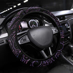 New Zealand Silver Fern Rugby Steering Wheel Cover Go All Black Purple Maori Paua Shell - Aussie Hoodie