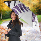 New Zealand Silver Fern Rugby Custom Umbrella Go All Black Purple Maori Paua Shell - Aussie Hoodie