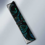 New Zealand Silver Fern Rugby Custom Auto Sun Shade Go All Black Turquoise Maori Paua Shell - Aussie Hoodie