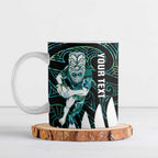 New Zealand Silver Fern Rugby Custom Ceramic Mug Go All Black Turquoise Maori Paua Shell - Aussie Hoodie