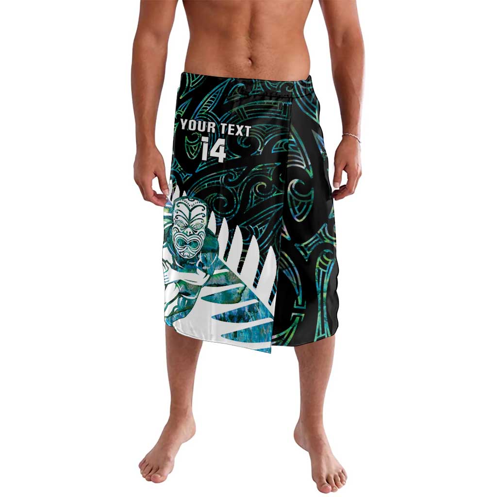 New Zealand Silver Fern Rugby Custom Lavalava Go All Black Turquoise Maori Paua Shell - Aussie Hoodie