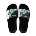 New Zealand Silver Fern Rugby Custom Slide Sandals Go All Black Turquoise Maori Paua Shell - Aussie Hoodie