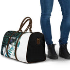 New Zealand Silver Fern Rugby Custom Travel Bag Go All Black Turquoise Maori Paua Shell - Aussie Hoodie