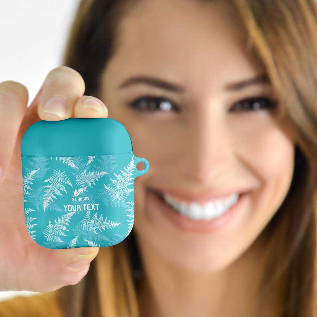 New Zealand Silver Fern Rugby Custom AirPods Case Go Aotearoa Champions Turquoise Version - Aussie Hoodie