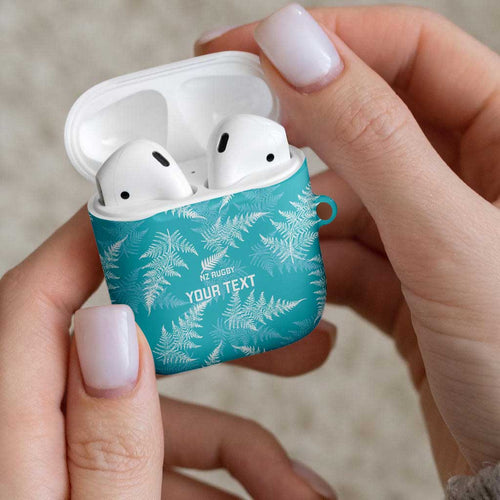 New Zealand Silver Fern Rugby Custom AirPods Case Go Aotearoa Champions Turquoise Version - Aussie Hoodie