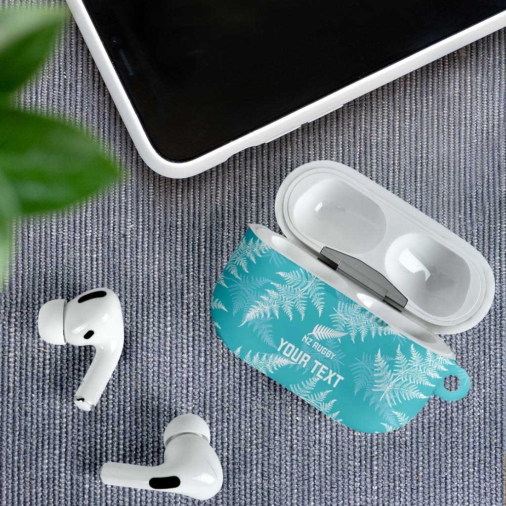 New Zealand Silver Fern Rugby Custom AirPods Case Go Aotearoa Champions Turquoise Version - Aussie Hoodie