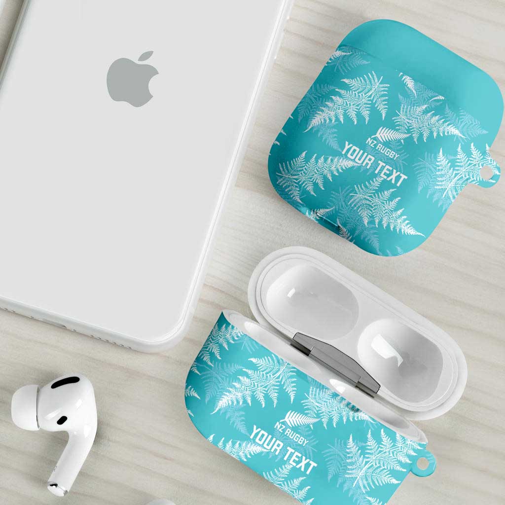 New Zealand Silver Fern Rugby Custom AirPods Case Go Aotearoa Champions Turquoise Version - Aussie Hoodie