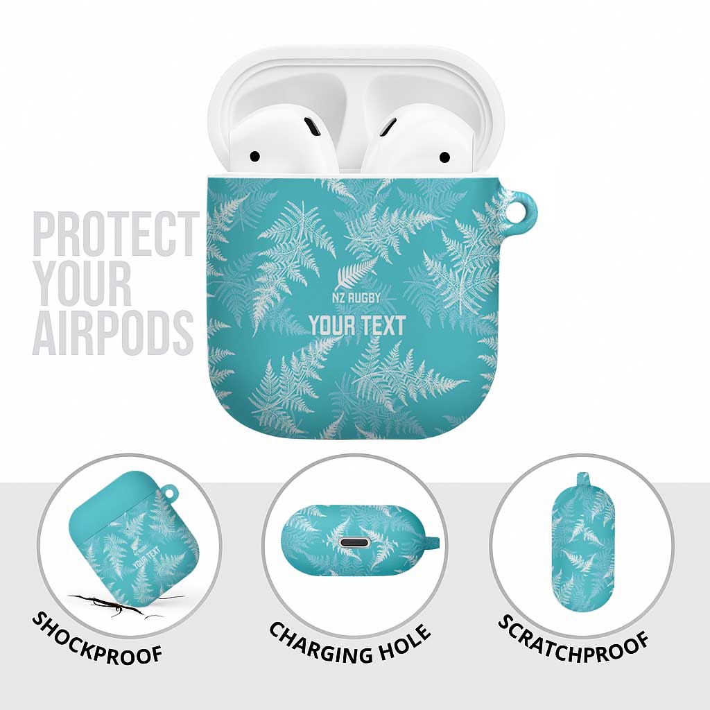 New Zealand Silver Fern Rugby Custom AirPods Case Go Aotearoa Champions Turquoise Version - Aussie Hoodie
